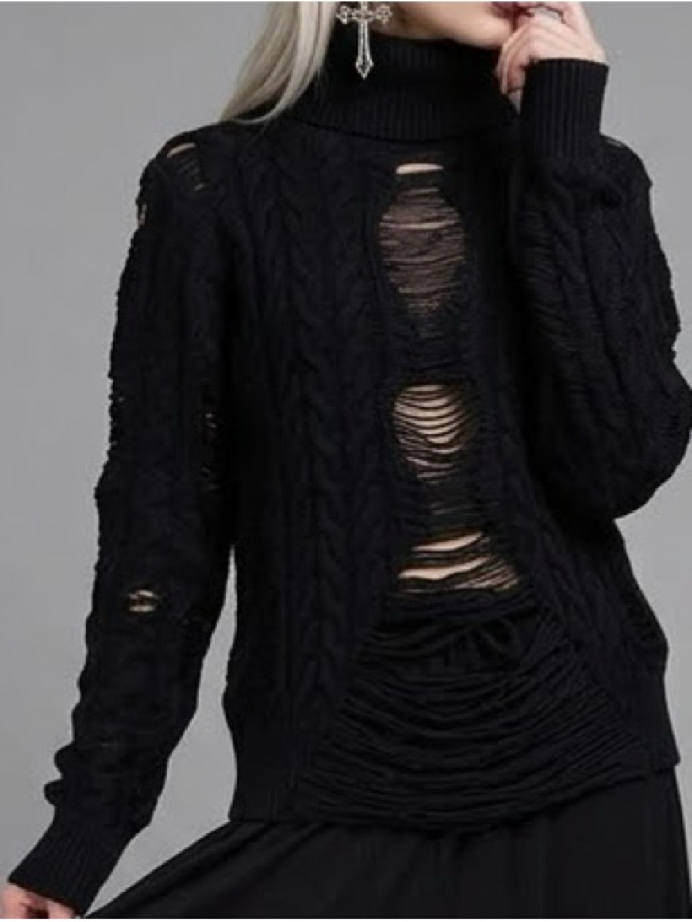 Killstar Thread Riot Sweater Large